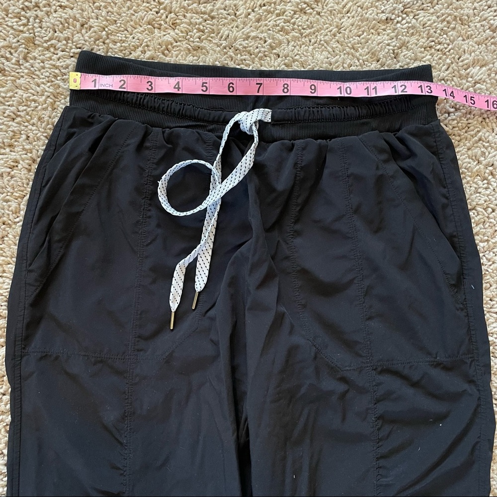 Zella Black Lounge Pants Ruched Size Medium - Picture 7 of 11